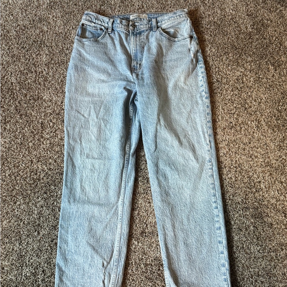 Abercrombie & Fitch Light Blue Straight Leg Jeans